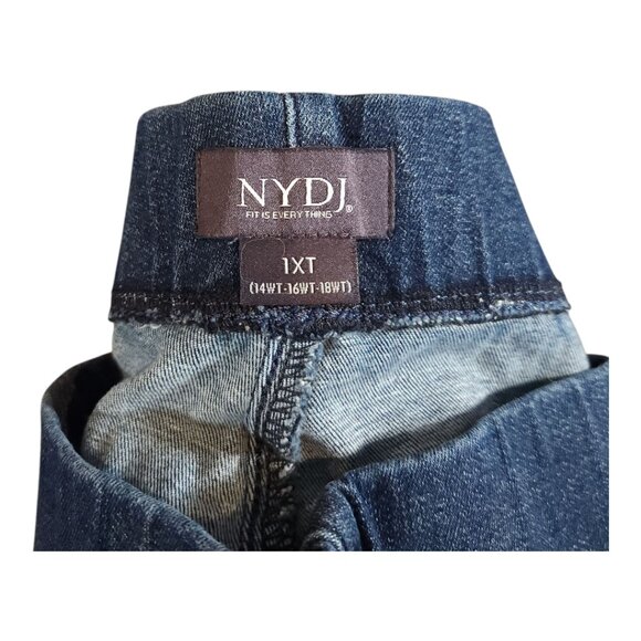 NYDJ Medium Wash Pull-on Slim Bootcut Jeans Lift Tuck Technology Women's 1XT - Picture 9 of 9